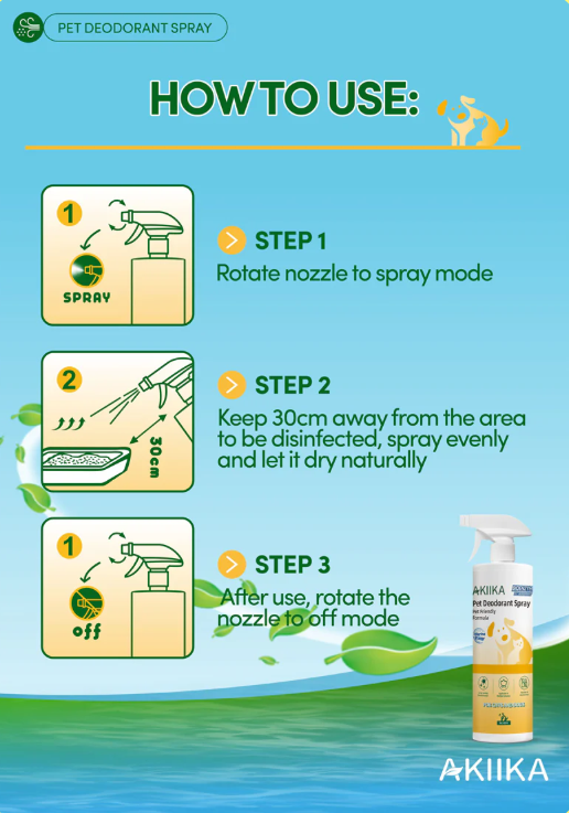 AKIIKA™ Pet Deodorant Spray – 60ml