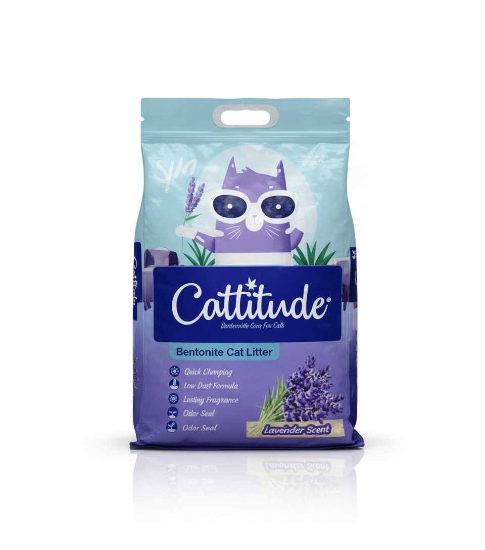 Cattitude® Clumping Cat Litter Sand – 10L