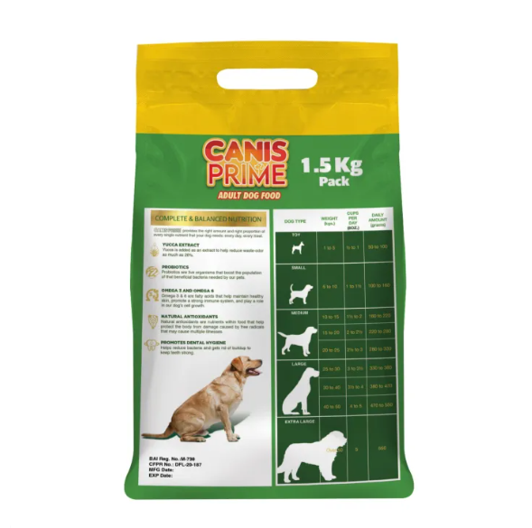Canis Prime Adult Dog Food – 1.5kg