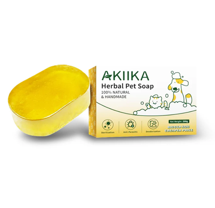 AKIIKA™ Handmade Herbal Pet Soap 100% Natural 200g