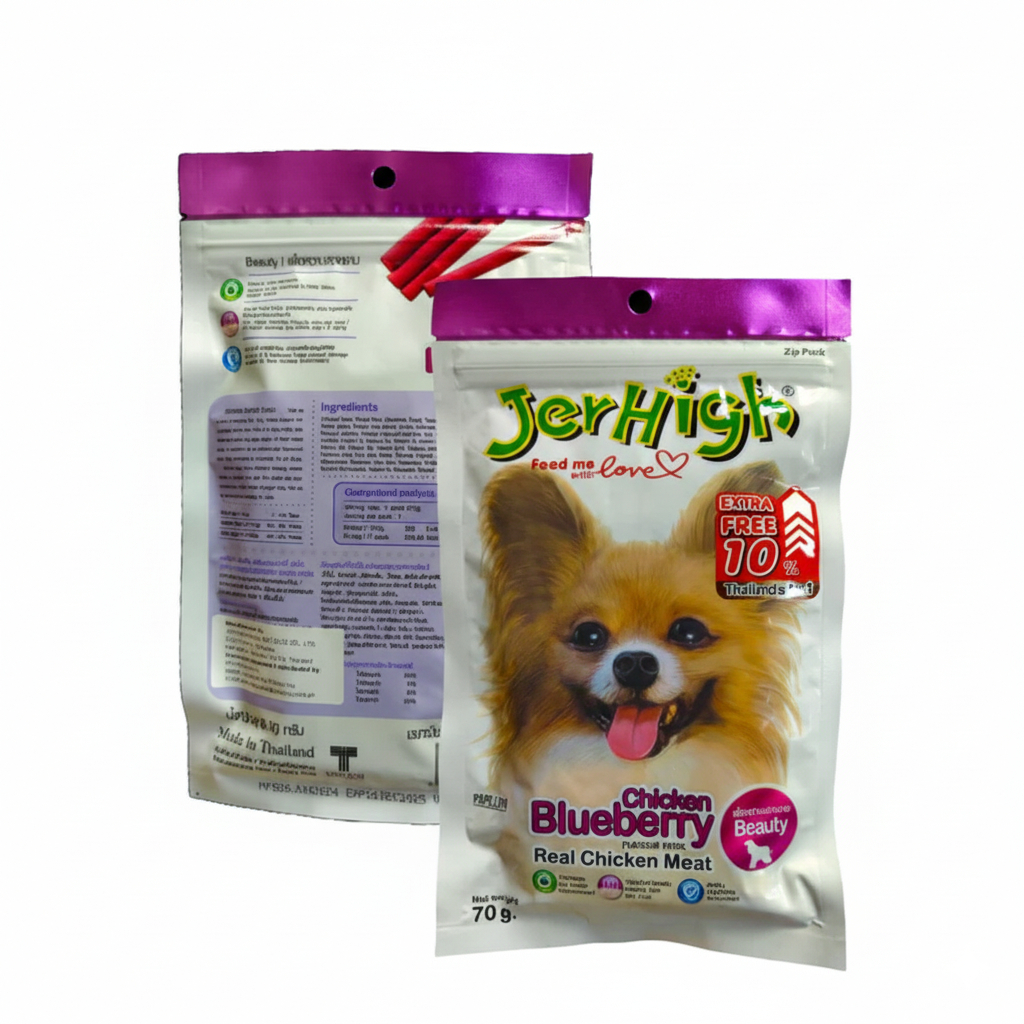 JerHigh Blueberry Stick Dog Treats - 70g