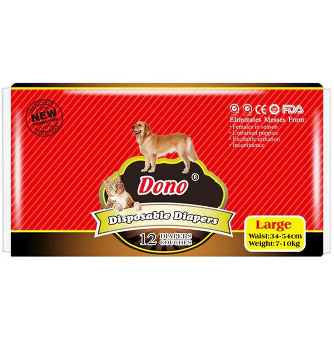 Dono Female Disposable Diaper 12 Pads (Large)