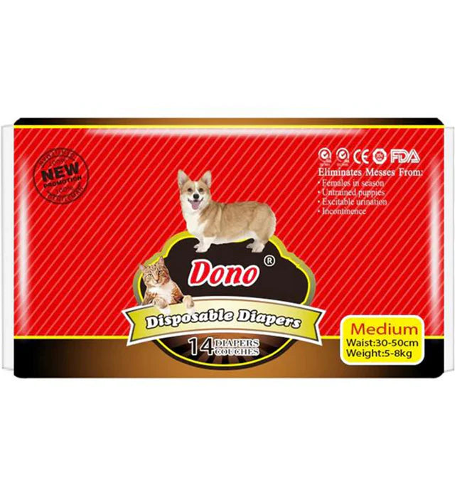 Dono Female Disposable Diaper 14 Pads (Medium)