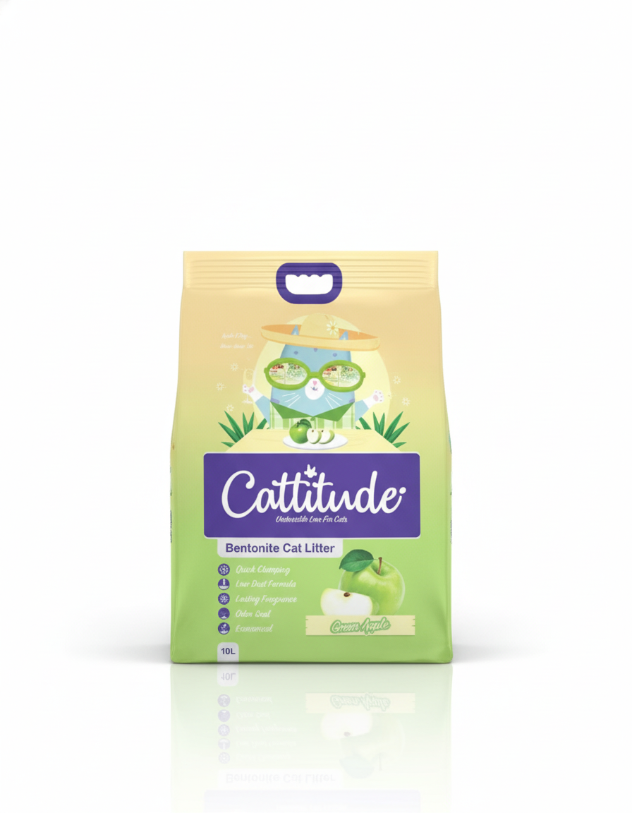 Cattitude® Clumping Cat Litter Sand – 10L