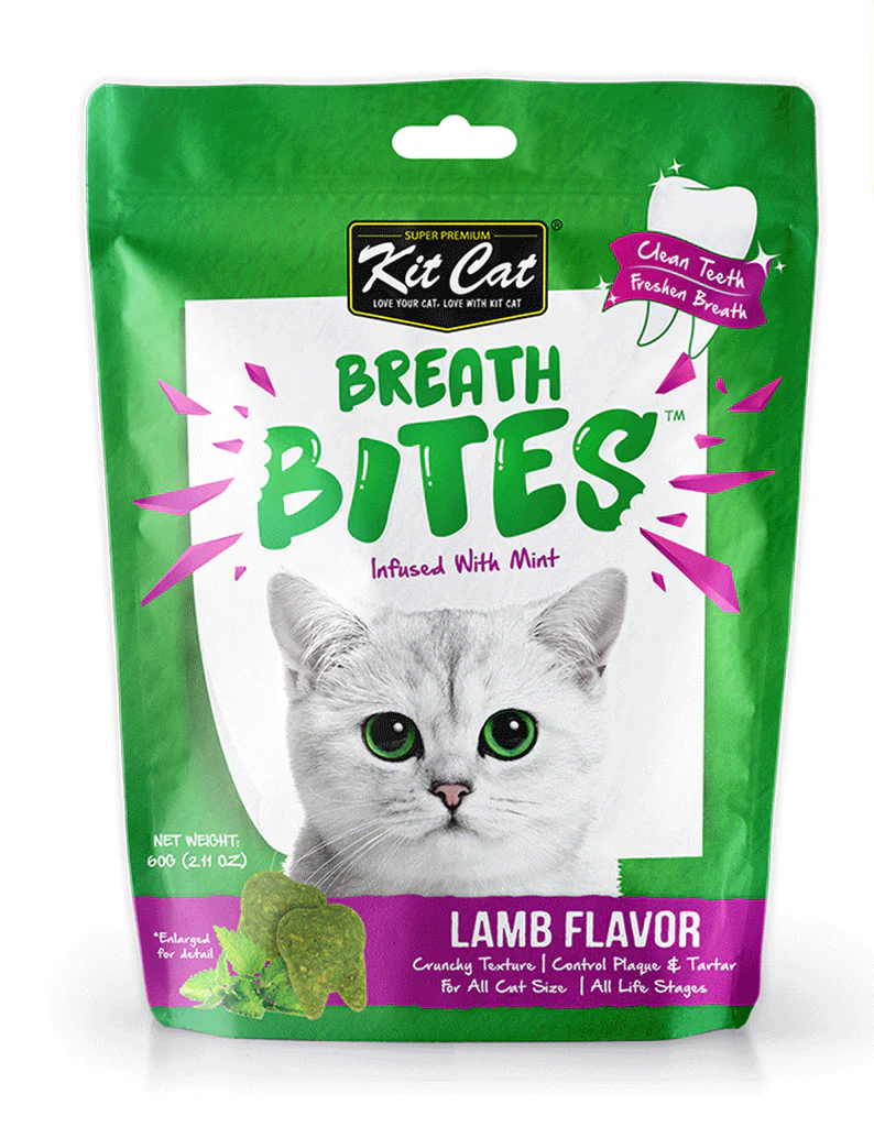 Kit Cat Breath Bites Lamb Cat Treats - 60g