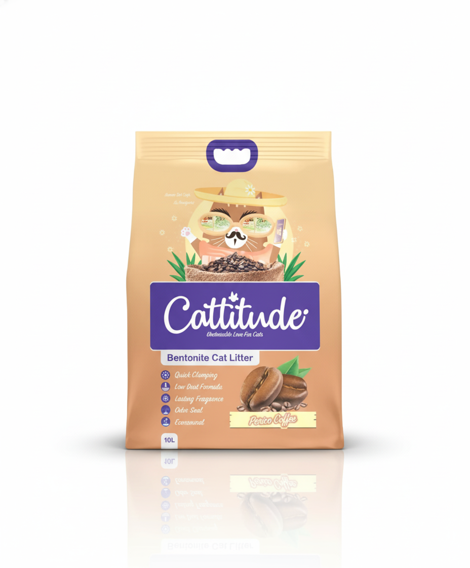 Cattitude® Clumping Cat Litter Sand – 10L