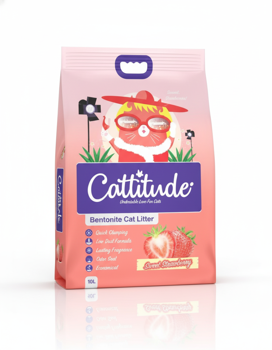 Cattitude® Clumping Cat Litter Sand – 10L