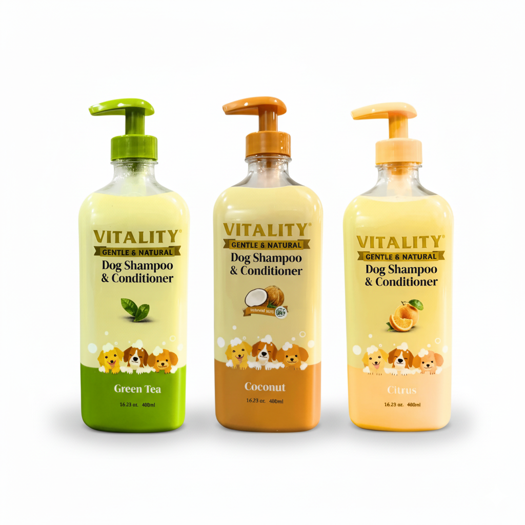 Vitality Dog Shampoo & Conditioner - 480ml